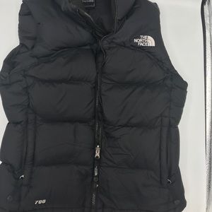 North Face Bubble Down Black Vest 700 Size Small